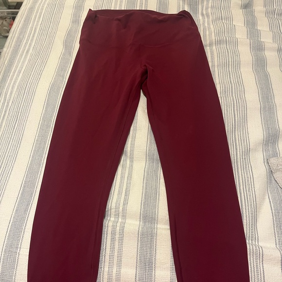 Lululemon Burgundy Leggings - Picture 1 of 5